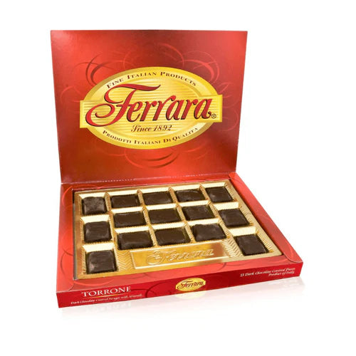 Ferrara Dark Chocolate Covered Torrone, 6.35 oz