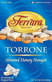 Ferrara Almond Honey Torrone, 40 Piece, 16.9 oz