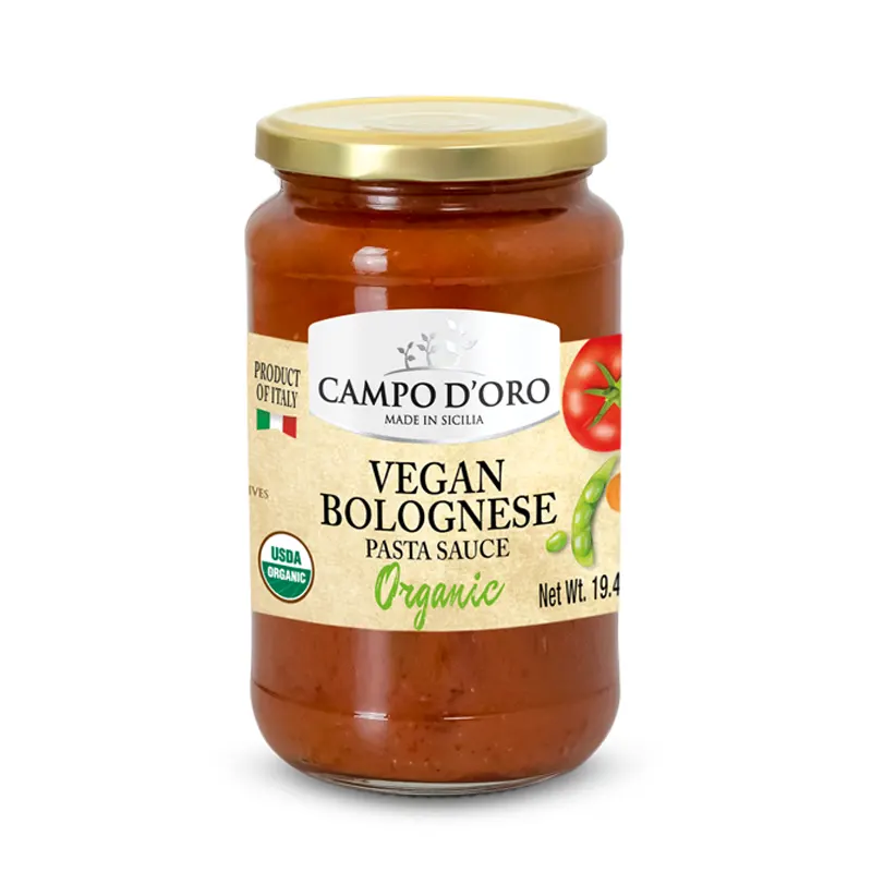 whole food plant based spaghetti sauce Campo D'Oro Organic Vegan Bolognese Tomato Sauce 19.4oz
