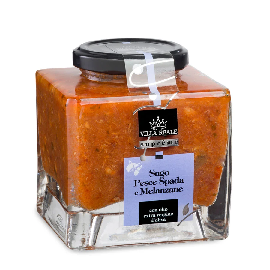 Villa Reale Supreme Tomato Sauce with Swordfish and Eggplants 10.22oz