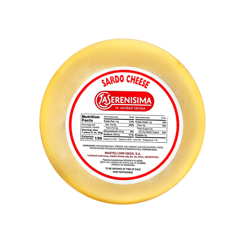 La Serenissima Sardo Mini Reggianito Cheese, 7 Lbs