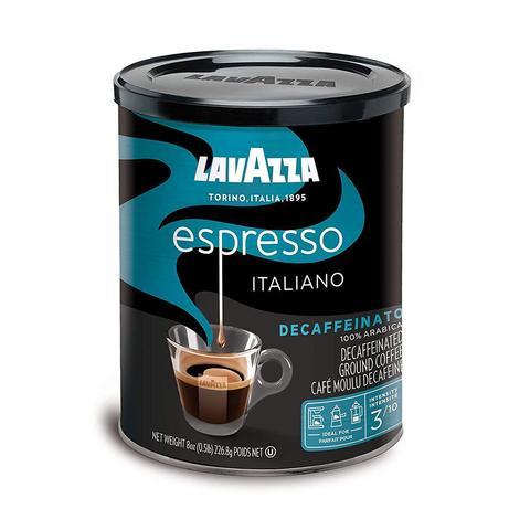 Lavazza Decaf Espresso Ground Coffee Tin, 8 oz