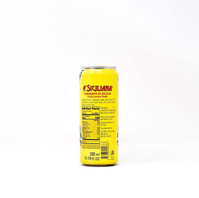 A' Siciliana Limonata Lemon Soda Can 11.15oz