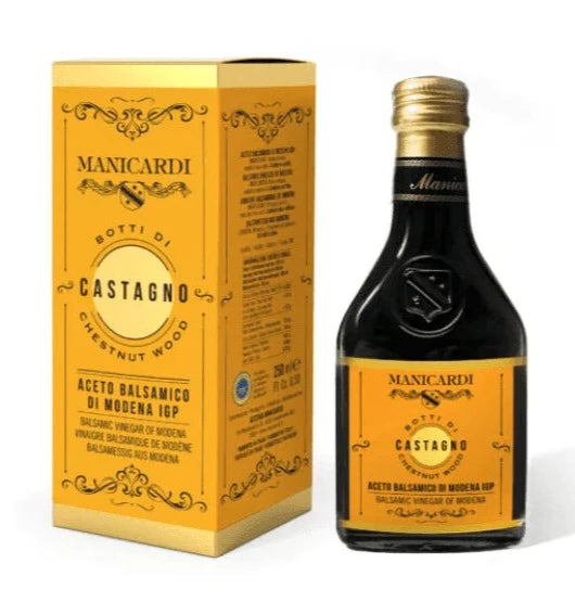 Manicardi Chestnut Balsamic Vinegar of Modena IGP, 8.5 oz