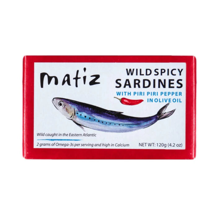 Matiz Gallego Wild Piri Piri Spicy Sardines in Olive Oil, 4.2 oz