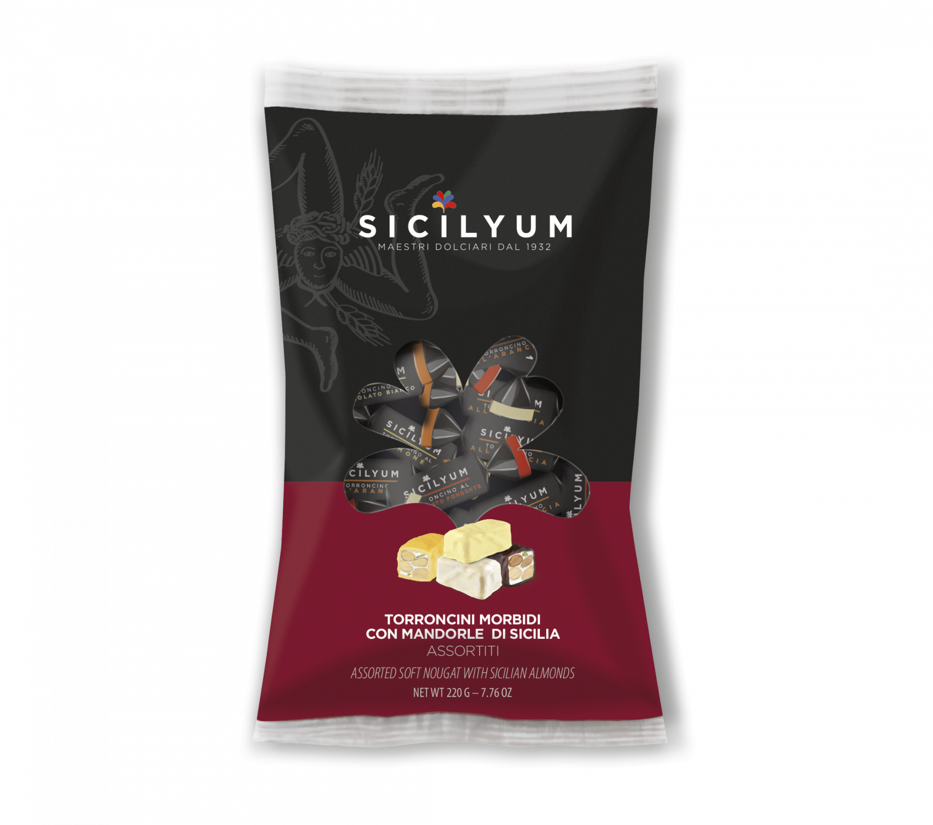 Sicilyum Assorted Soft Nougats in Bag 220g