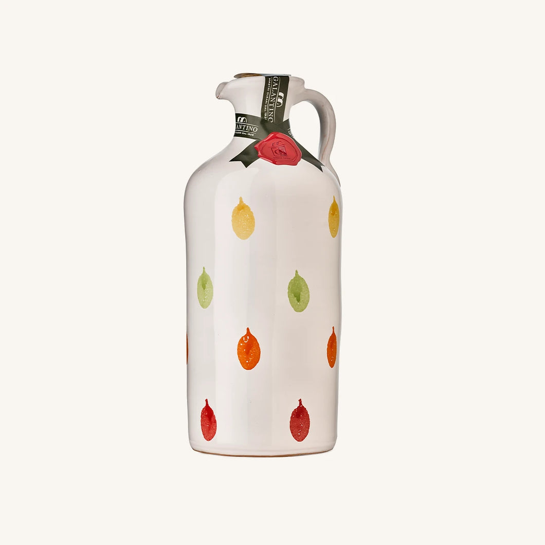 Galantino Extra Virgin Olive Oil Gocce Ceramic Jar 500 ml