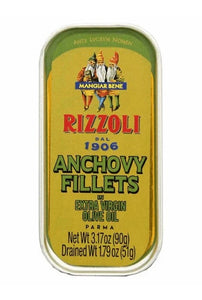 Rizzoli Anchovy Fillets in Olive Oil, 3.17 oz