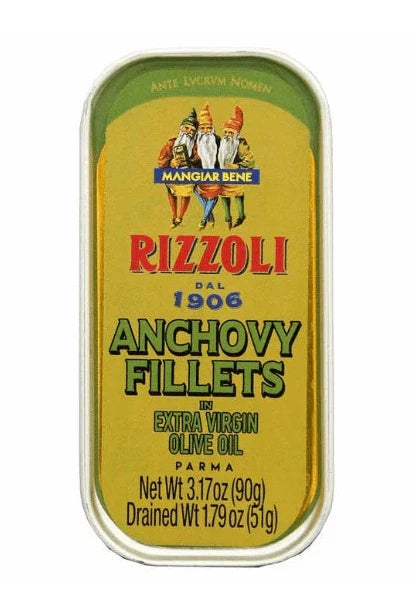 Rizzoli Anchovy Fillets in Olive Oil, 3.17 oz