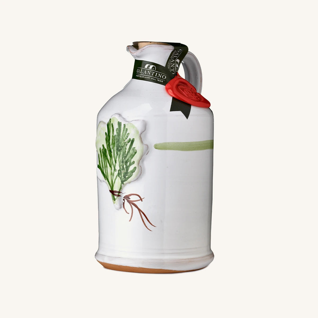 Galantino Extra Virgin Olive Oil Rosemary Ceramic Jar 250 ml