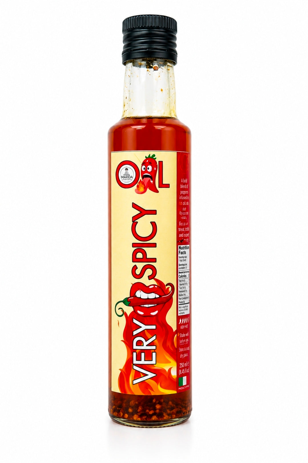 Nonna Marida Very Spicy Olive Oil with Hot Calabrian Chilli Peper 250ml