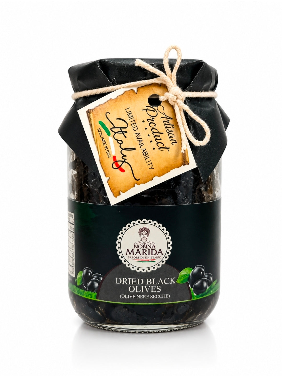 Nonna Marida Calabrian Dried Black Olives 17.6oz