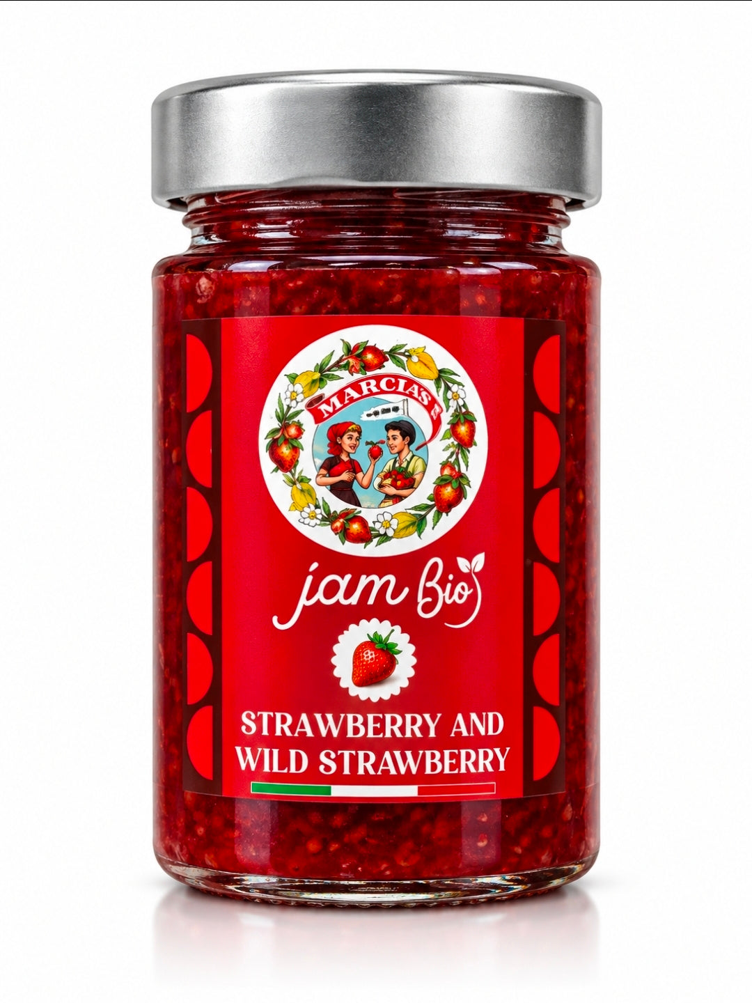 Mangiar Bene Del Fresco Organic Sicilian Strawberry Jam 200g