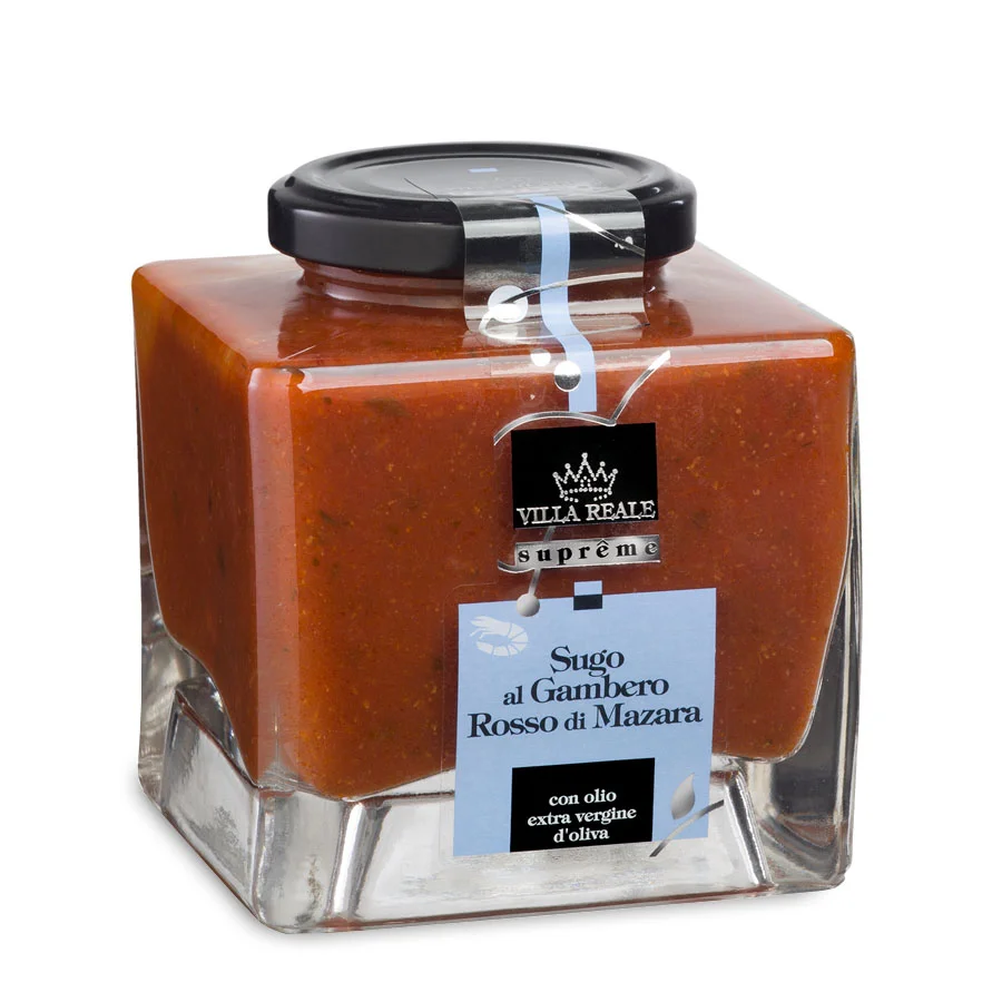 Villa Reale Supreme Tomato Sauce with Red Shrimp di Mazara 10.22oz