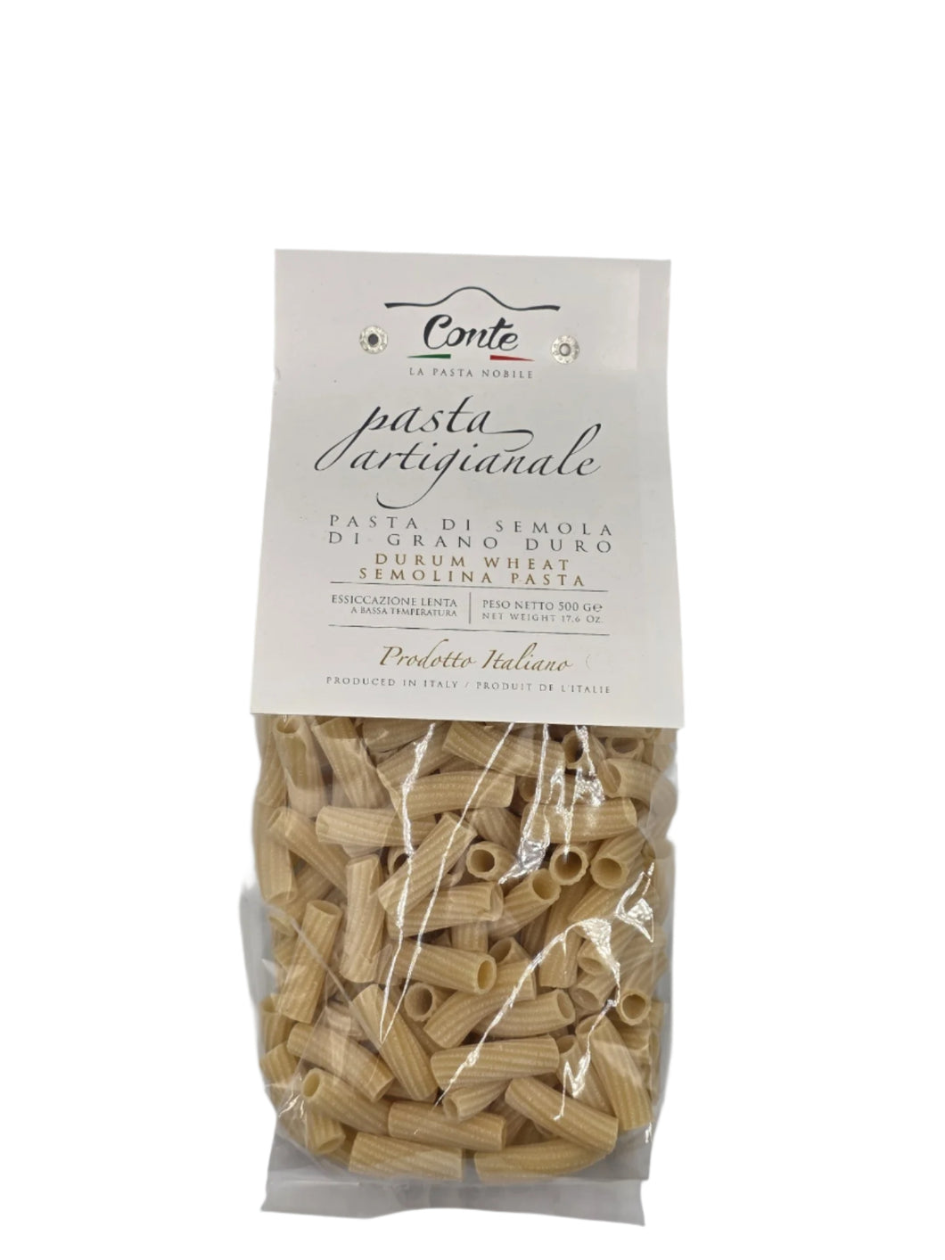 Conte Pasta Artigianale – Tortiglioni di Semola di Grano Duro (500g)