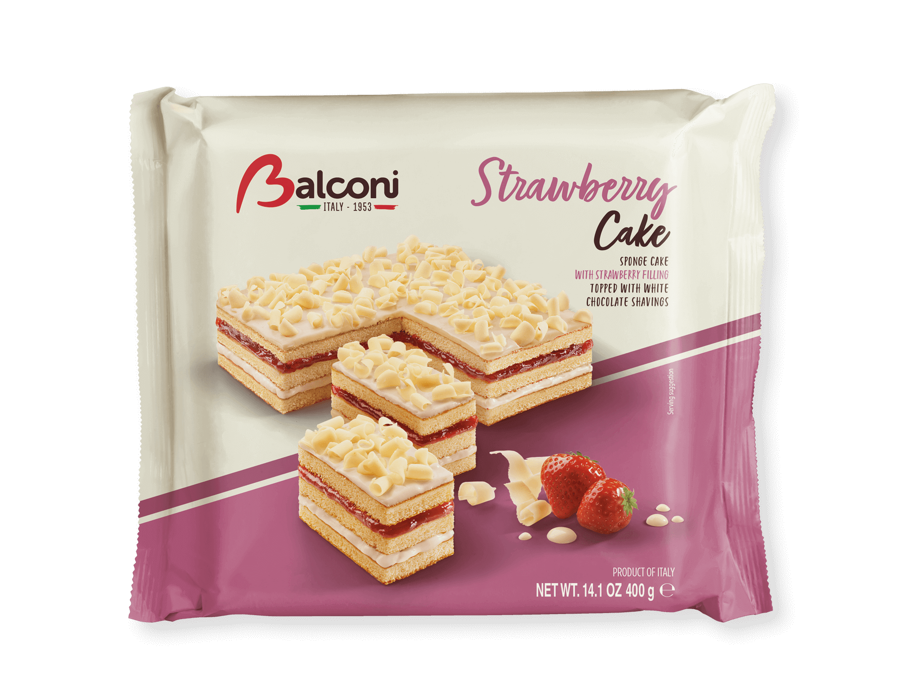 Balconi Strawberry Cake - (400gr)