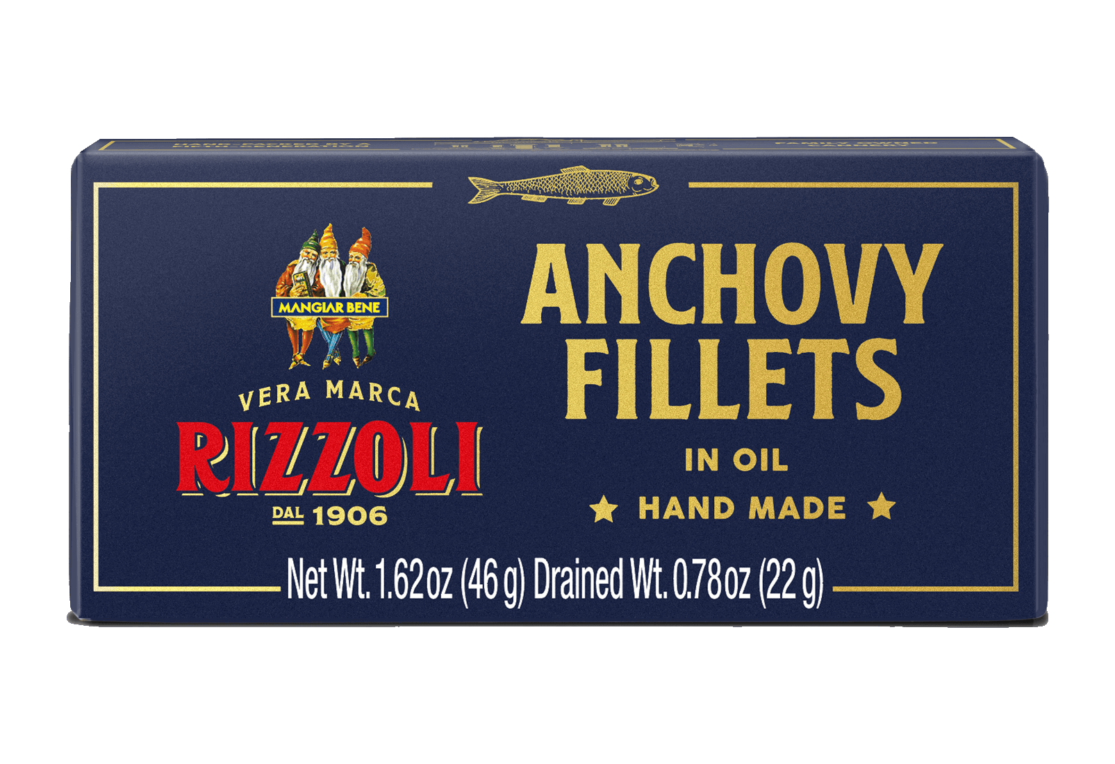 Rizzoli Anchovy Fillets in Oil – Hand-Made (46g)