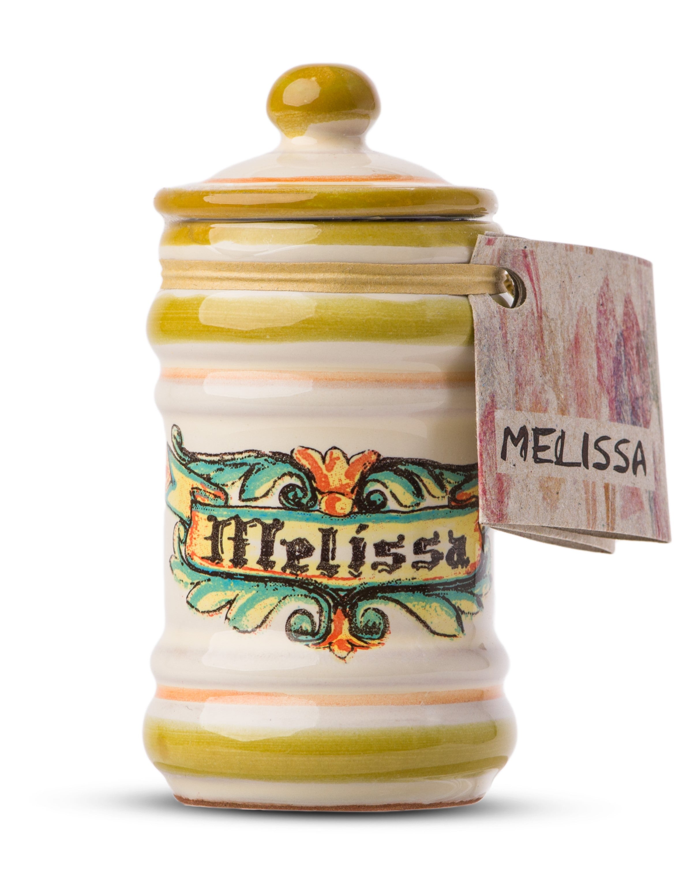 Casarecci di Calabria Dried Melissa in a little Terracotta Crock - 0.17 oz