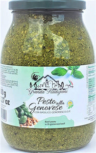 Pesto Sauce " pesto alla Genovese " by Granda Tradizioni 35.27 oz - [Premium Italian Food at Home ]