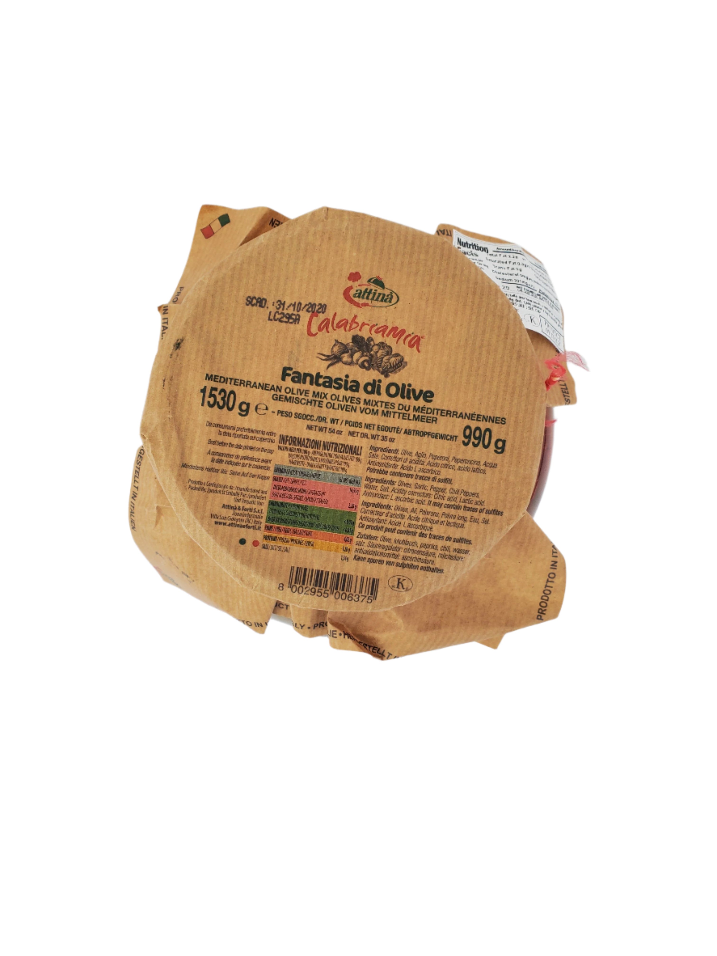 Attina CalabriaMia Mediterranean Olive Mix - 54.67oz SAUCE CALABRIA MIA 