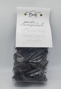 Pastificio Conte Artisanal Capellini Squid Ink Pasta 100% Durum Wheat Pasta - 500gr