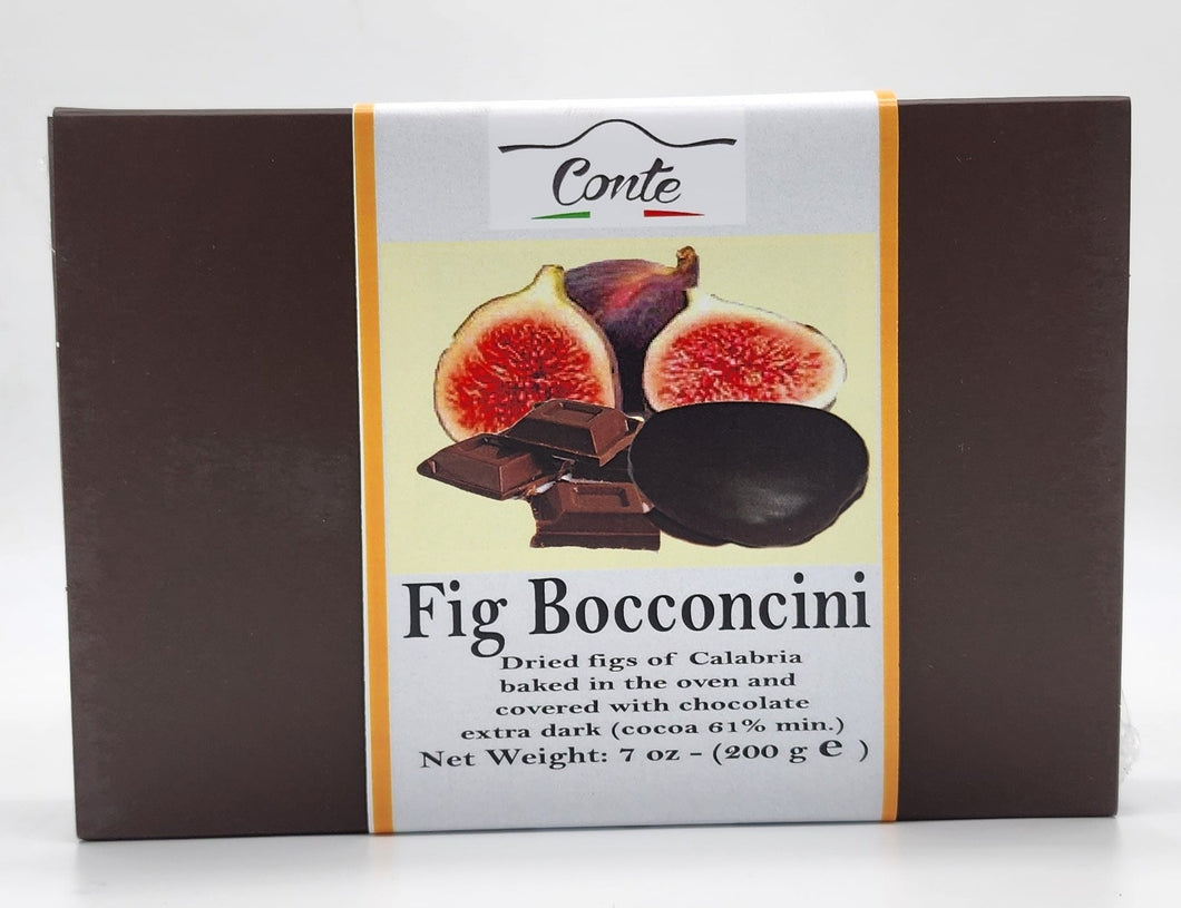 Figs Bocconcini Covered with Chocolate By Conte 7.0 oz