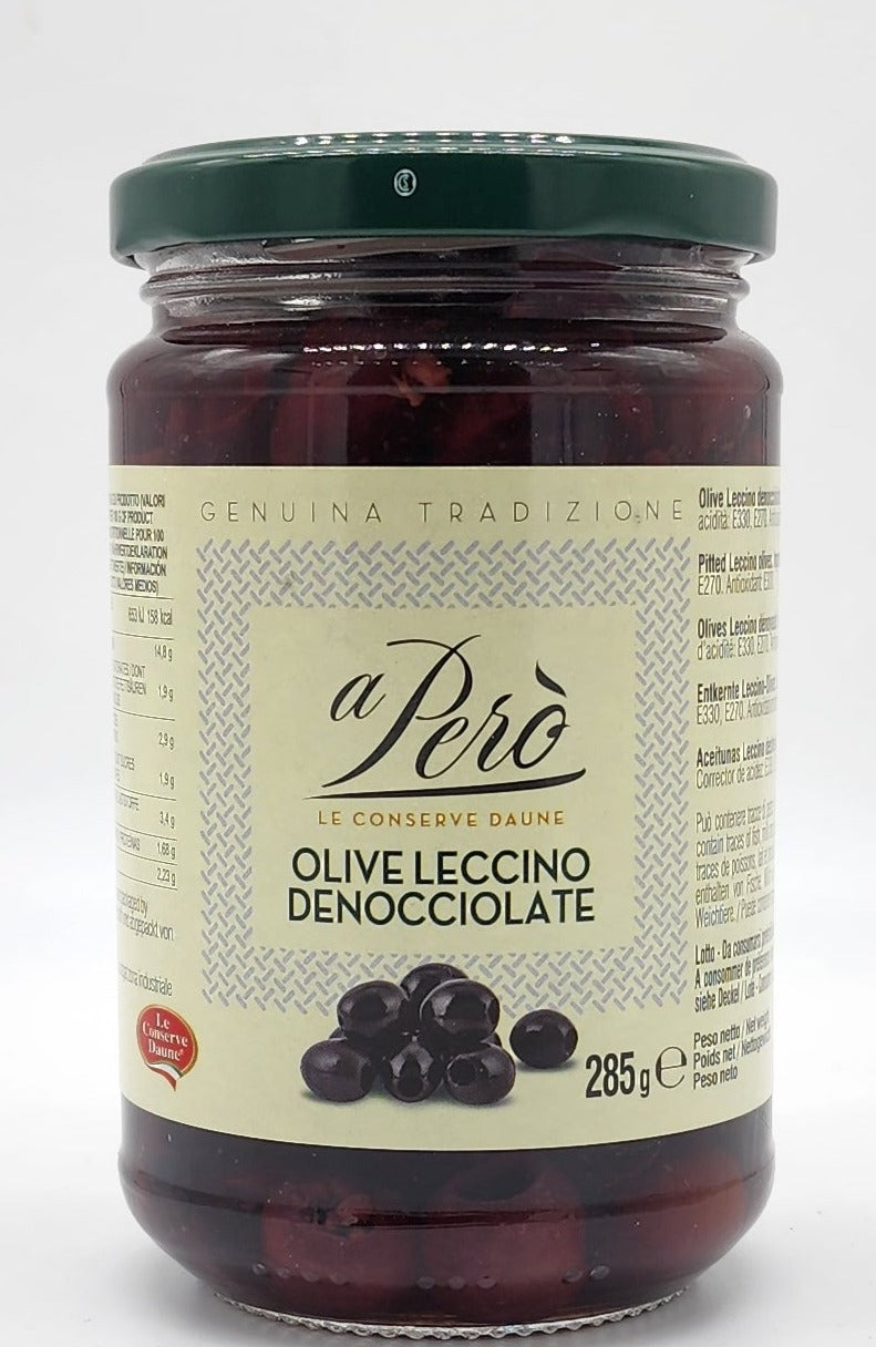 Pitted Leccino Olives Olives by A Pero' 285 gr