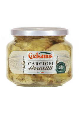 Grilled Artichoke Hearts by Coelsanus 12.5oz - [Premium Italian Food at Home ]