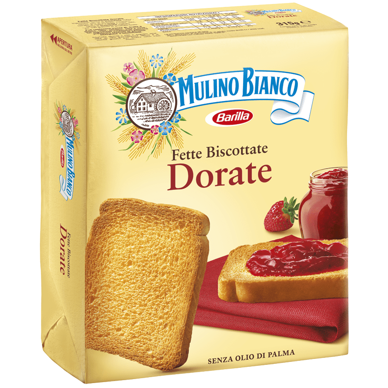 Golden Rusks Fette Biscottate Italian Toast by Mulino Bianco - 11 oz. - [Premium Italian Food at Home ]