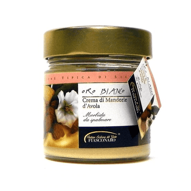 Oro Bianco Crema di Mandorle d'Avola (Almond Cream), by Fiasconaro  6.3 oz - [Premium Italian Food at Home ]