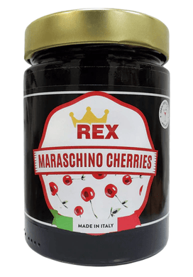 Maraschino Cherries, by Rex 14 oz - [Premium Italian Food at Home ]