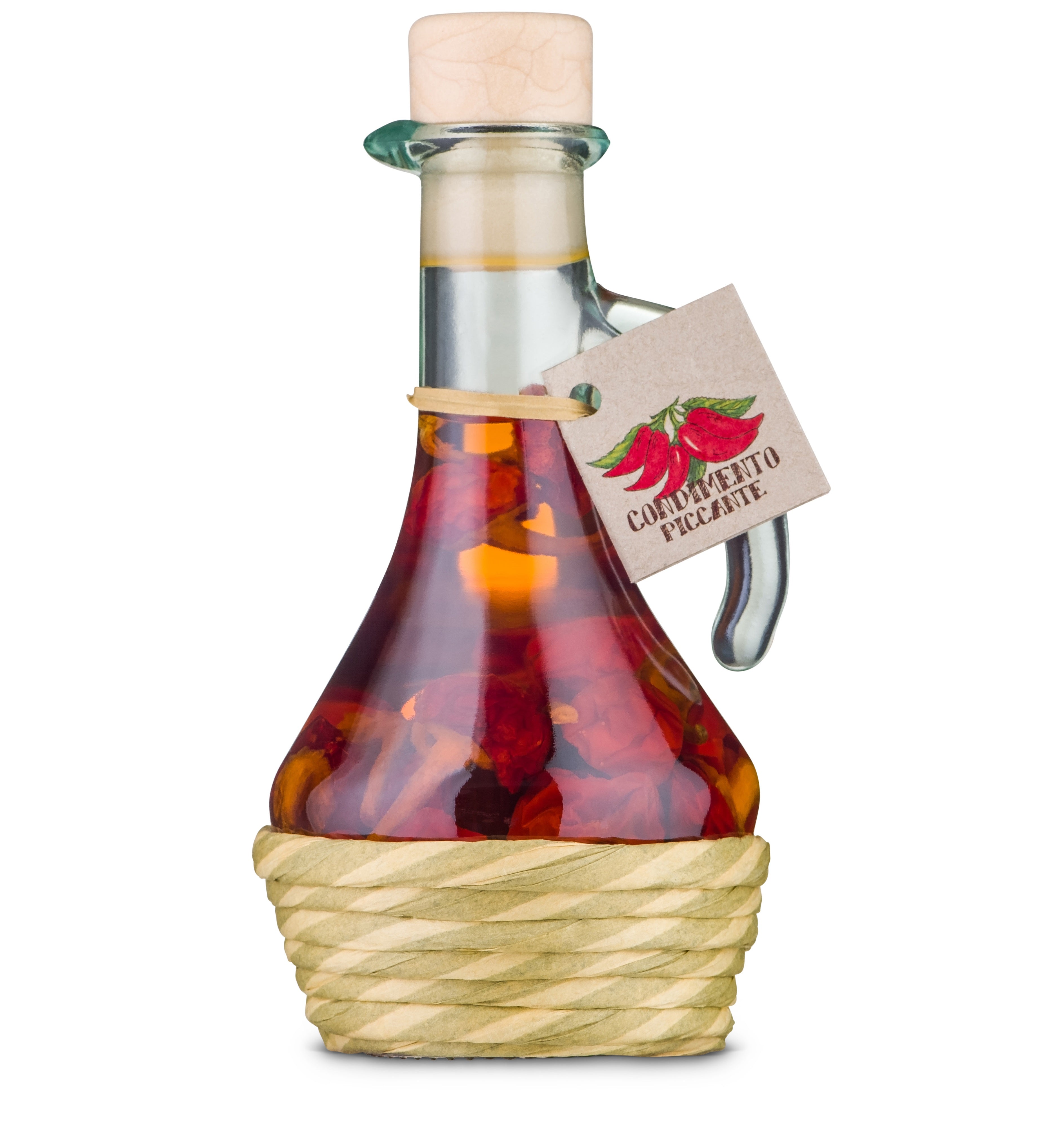 Casarecci di Calabria Fiaschetta Spicy oil and Peperoncini 8.45 oz
