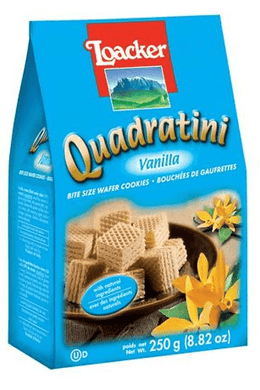 Loacker Quadratini Vanilla Cube Waferss by Loacker 8.8 oz - [Premium Italian Food at Home ]