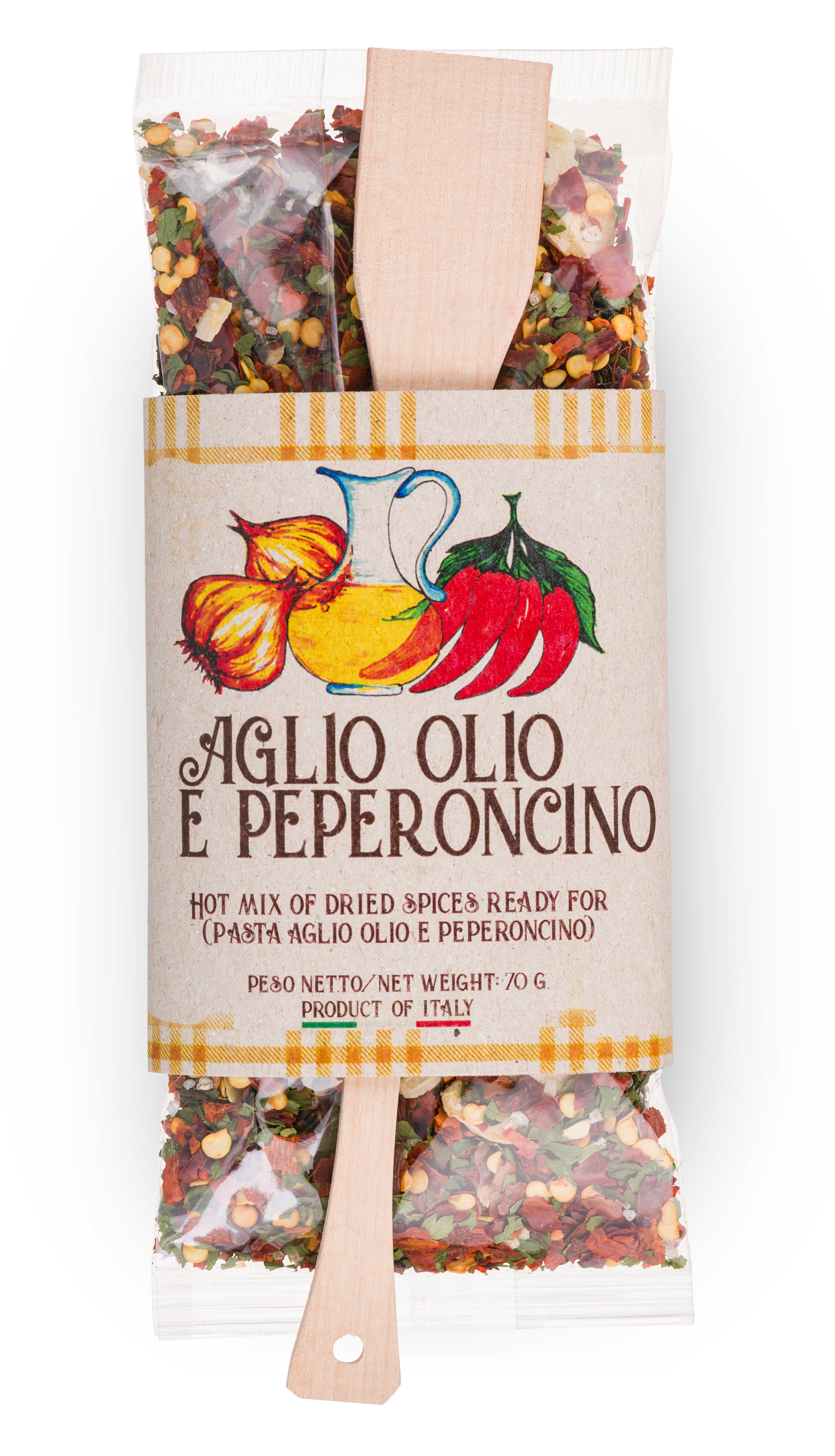 Casarecci di Calabria Ready Spiced-Mix fo Garlic, Olive Oil and Hot Pepper - 2.46 oz.