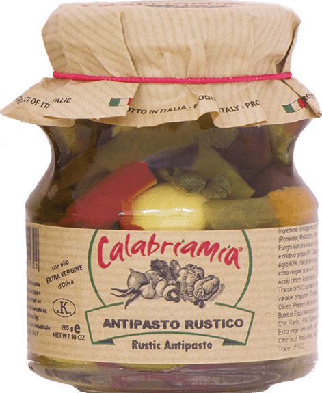 Antipasto Rustico with Extra Virgin Olive Oil by CalabriaMia - 10 oz SAUCE CALABRIA MIA 