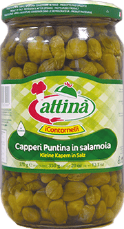 Capper Medium in Apple Cide Vinegard "I Contornelli" by Attina 12.3oz - [Premium Italian Food at Home ]