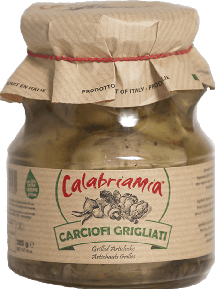 Grilled Artichokes with Extra Virgin Olive Oil by CalabriaMia - 10 oz SAUCE CALABRIA MIA 