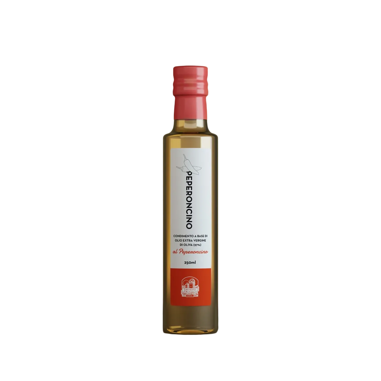 Infused Oil with Chili and Extra Virgin Olive oil, by Frediani & Del Greco 8.5 oz