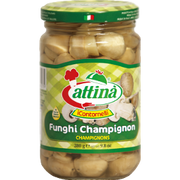 Champignon Mushrooms "Funghi Champignon" with Sunflower Seeds Oil by Attinà - 9.8 oz