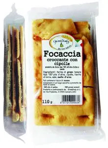 Grissitaly  Focaccia Ligure with Onions (110gr) 3.88 oz