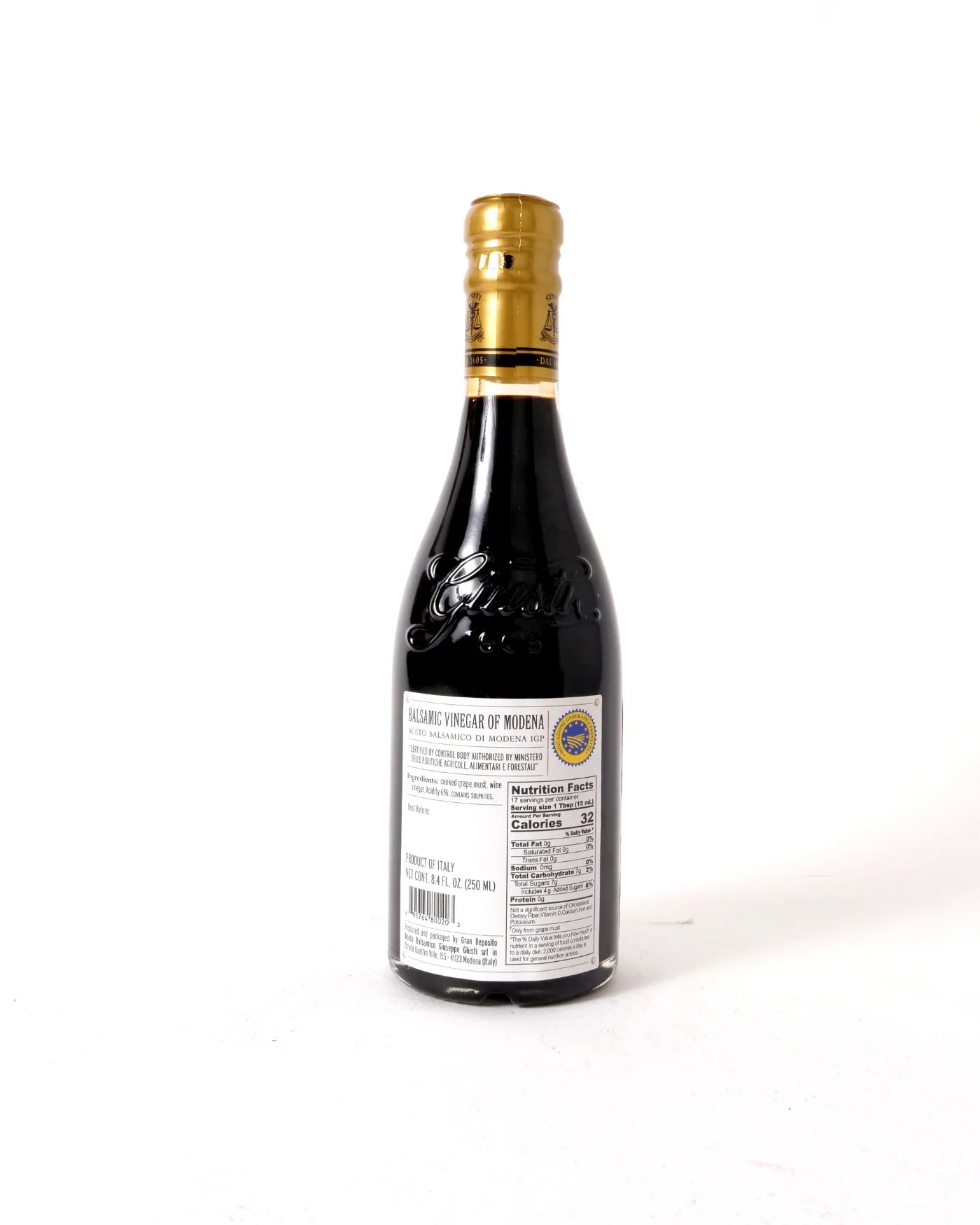 Giusti "2 Gold Medals" Aged Balsamic Vinegar of Modena 8.4 FL. Oz