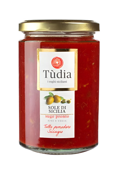 Tudia Olives and capers Tomato Sauce  - 12 OZ