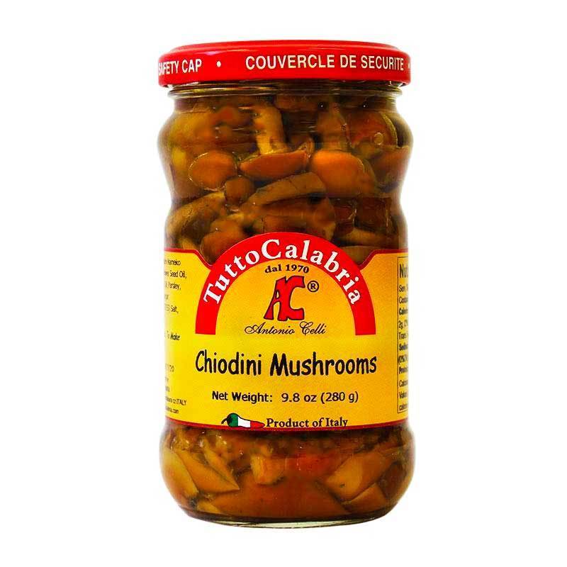Chiodini Mushrooms in Oil, by Tutto Calabria 9.8 oz (280 g) - [Premium Italian Food at Home ]