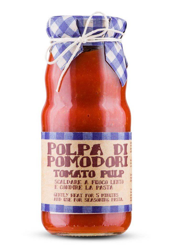 Ready Pulp of Fresh Tomatoes By Casarecci Di Calabria 360gr - [Premium Italian Food at Home ]