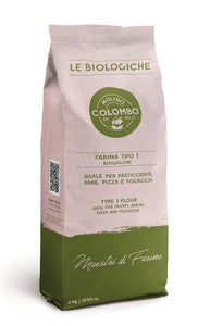 Molino Colombo Flour Organic type 1 with Wheat Germ 4.4 lb