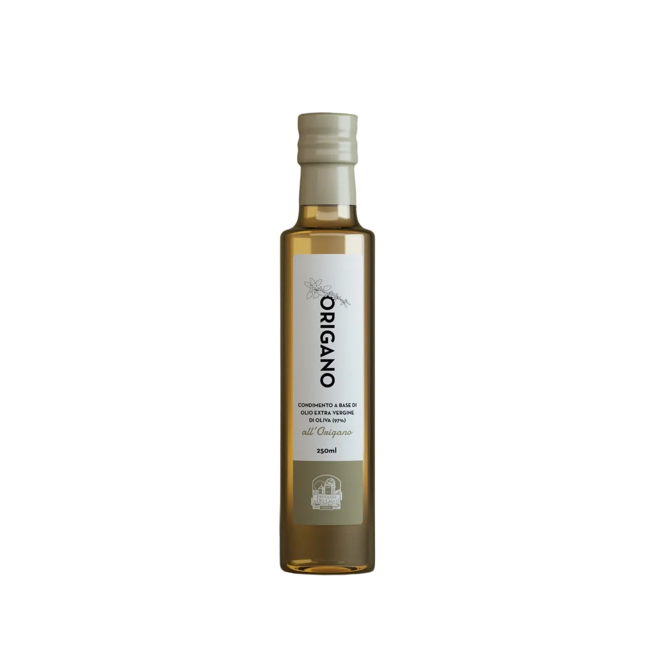 Infused Oil with Oregano and Extra Virgin Olive oil, by Frediani & Del Greco 8.5 oz