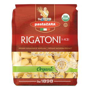 Organic Rigatoni Pasta from Italy by Zara no. 43 - 1 lb