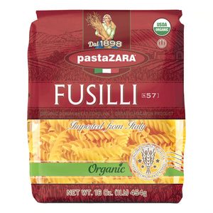 Organic Fusilli Pasta from Italy by Zara no. 57 - 1 lb