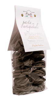 Pastificio Conte Artisanal Fettuccine Squid ink Pasta 100% Durum Wheat -500gr