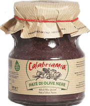 Black Olives Spread with Extra Virgin Olive Oil by CalabriaMia - 10 oz SAUCE CALABRIA MIA 